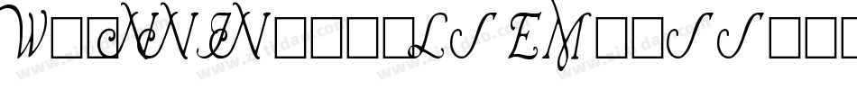 Wrenn Initials Embossed字体转换